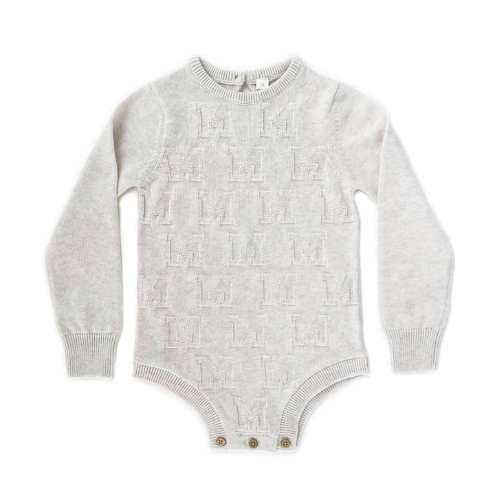 Alpha Bodysuit in Oatmeal - personalised and made to order by Namely Co, view 6