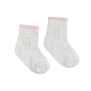 
                  
                    Load image into Gallery viewer, Letter Socks - Cashmere Pink
                  
                