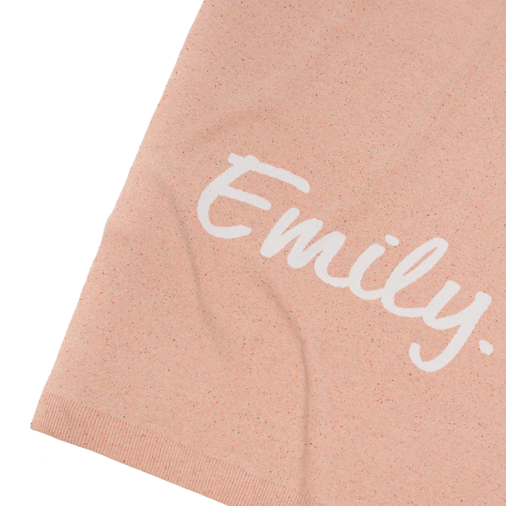 
                  
                    Load image into Gallery viewer, Nep Pink Confetti &amp;amp; Ivory Personalised Name Blanket
                  
                