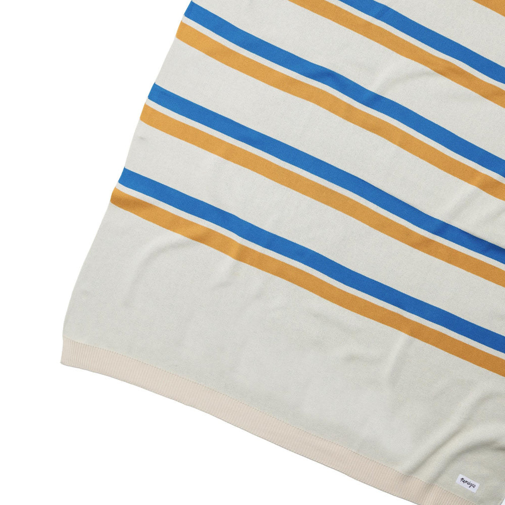 
                  
                    Load image into Gallery viewer, Stripe Cobalt Blue Personalised Name Blanket
                  
                