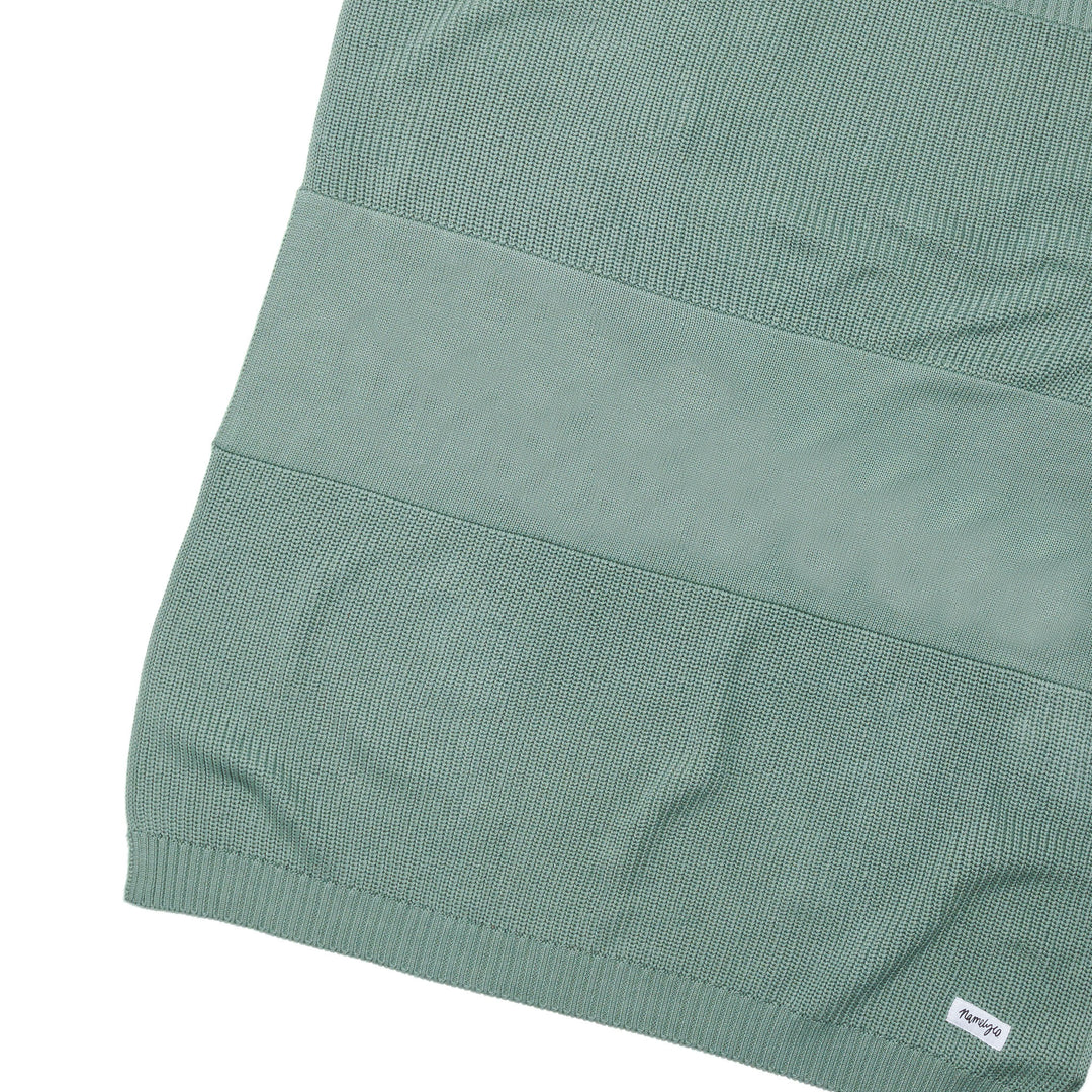 Chunky Knit Name Blanket in Lily Pad - personalised and made to order by Namely Co, view 4