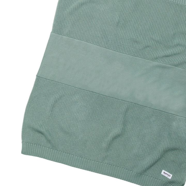 Chunky Knit Name Blanket in Lily Pad - personalised and made to order by Namely Co, view 4