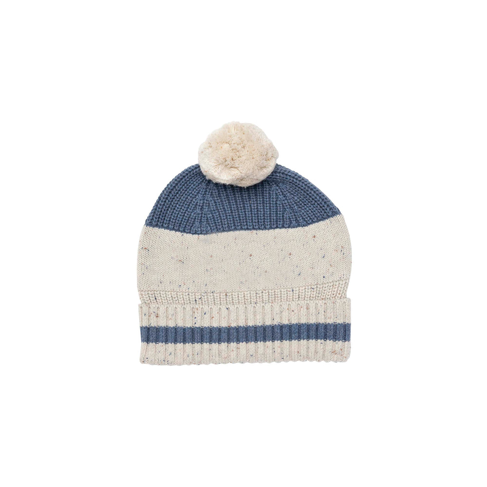 
                  
                    Load image into Gallery viewer, Chunky Beanie Denim Blue and Ivory Nep
                  
                
