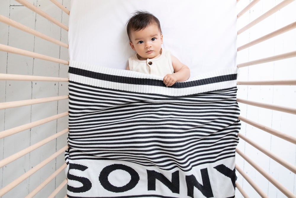 Buy Personalised Baby Cot Blankets Australia NAMELY CO
